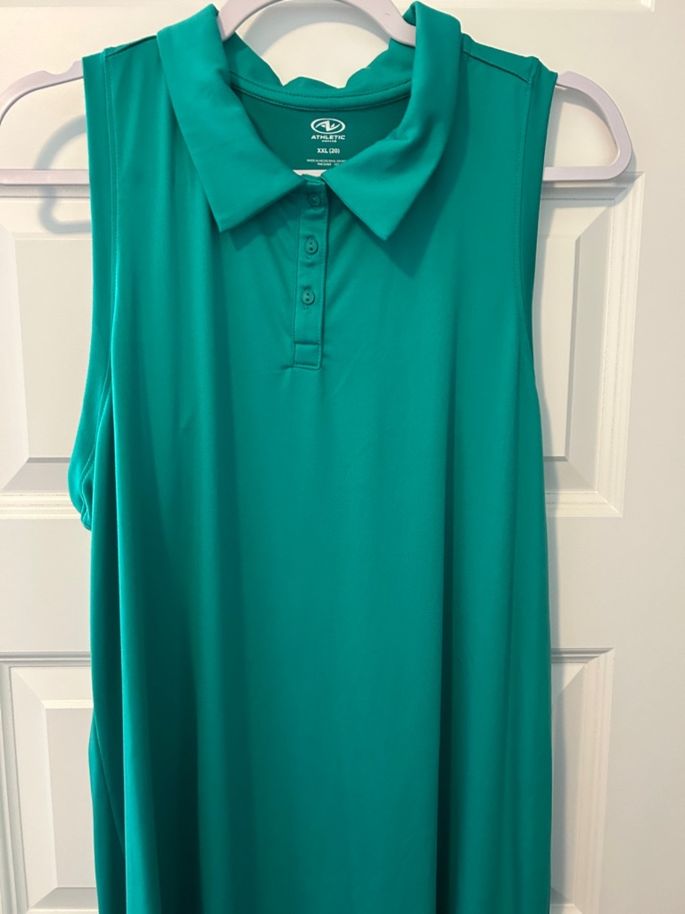 Athletic Works Sleeveless Polo Dress - Teal